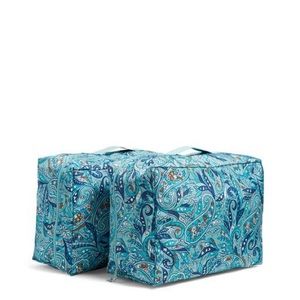 Vera Bradley storage bag duo in Daisy Paisley